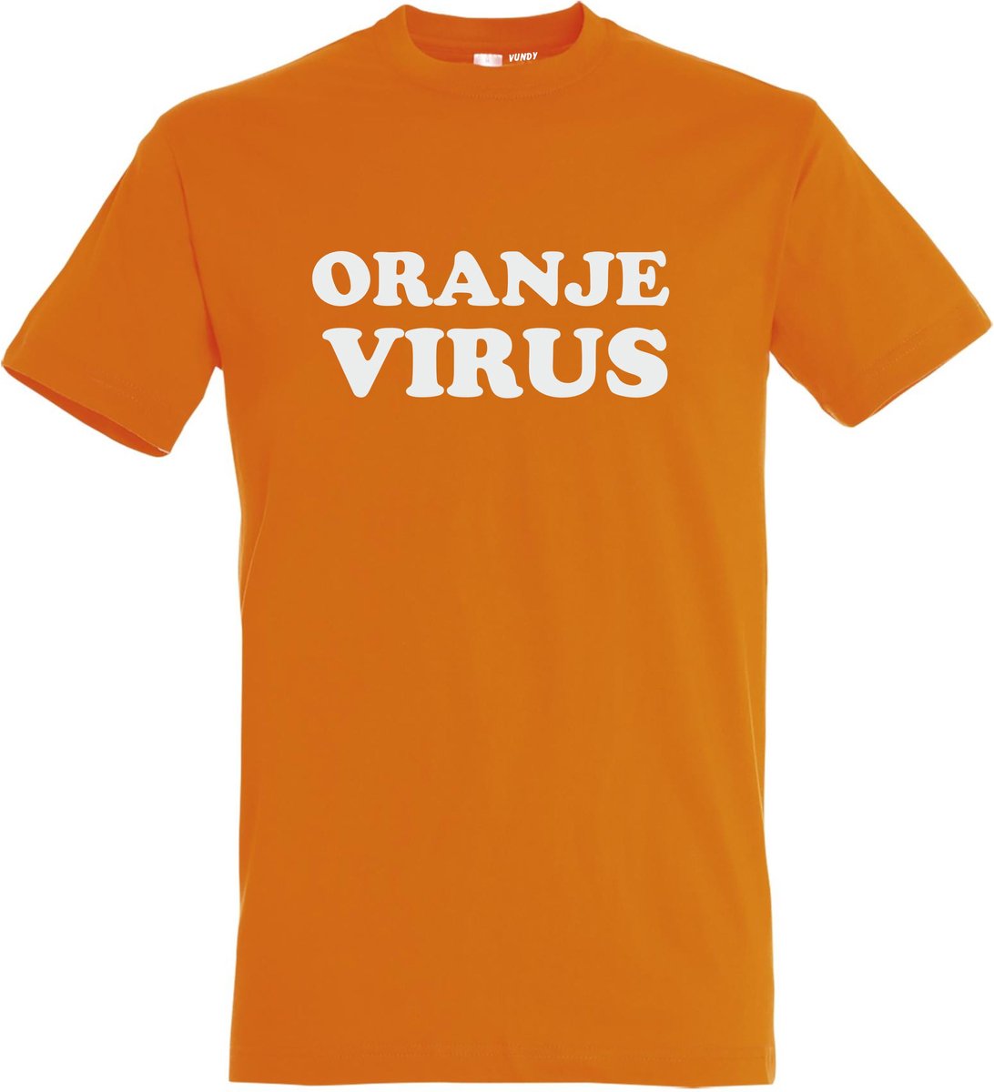 T-shirt Oranje virus | Koningsdag | oranje shirt | Koningsdag kleding | Oranje | maat 4XL